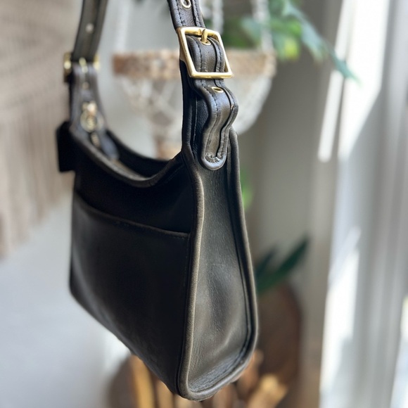 Vintage Coach Legacy Small Zip Crossbody Shoulder Bag 9997 Rare Sage Green Loden - Picture 8 of 15